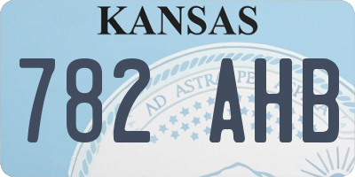 KS license plate 782AHB