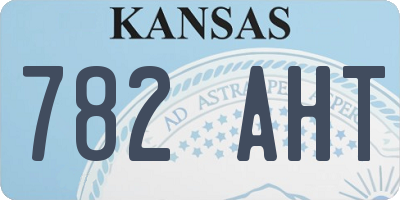 KS license plate 782AHT