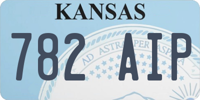 KS license plate 782AIP