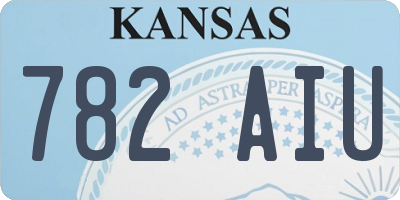 KS license plate 782AIU
