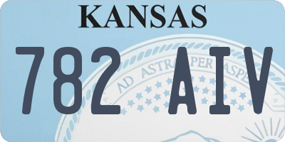 KS license plate 782AIV