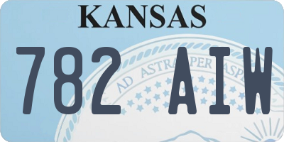 KS license plate 782AIW