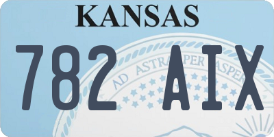 KS license plate 782AIX