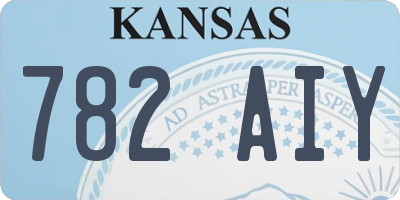 KS license plate 782AIY
