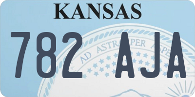 KS license plate 782AJA