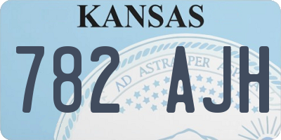 KS license plate 782AJH