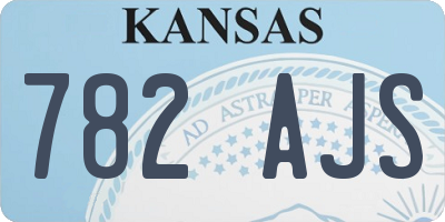 KS license plate 782AJS