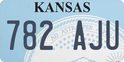 KS license plate 782AJU