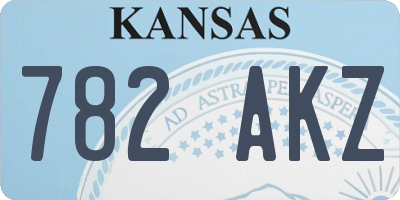 KS license plate 782AKZ