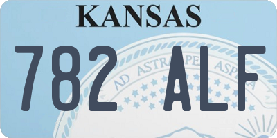 KS license plate 782ALF
