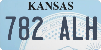 KS license plate 782ALH