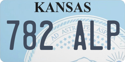 KS license plate 782ALP