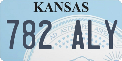 KS license plate 782ALY