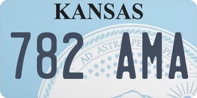 KS license plate 782AMA
