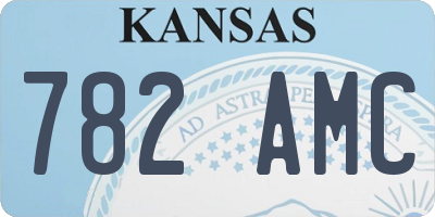KS license plate 782AMC