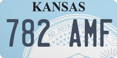 KS license plate 782AMF