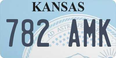 KS license plate 782AMK