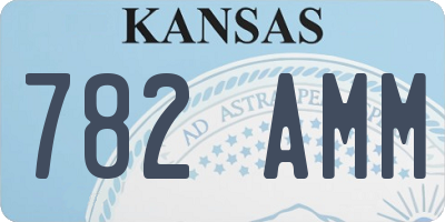 KS license plate 782AMM
