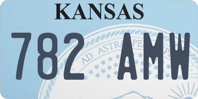 KS license plate 782AMW
