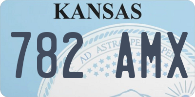 KS license plate 782AMX