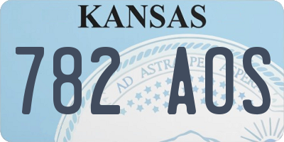 KS license plate 782AOS