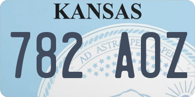 KS license plate 782AOZ