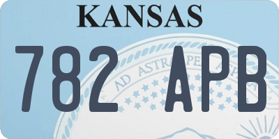 KS license plate 782APB