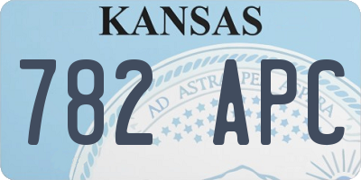 KS license plate 782APC