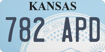 KS license plate 782APD