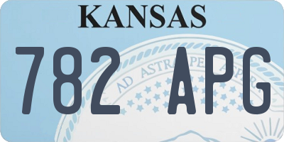 KS license plate 782APG