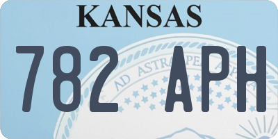 KS license plate 782APH