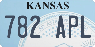 KS license plate 782APL