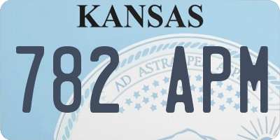 KS license plate 782APM