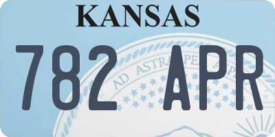 KS license plate 782APR