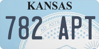 KS license plate 782APT