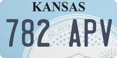 KS license plate 782APV