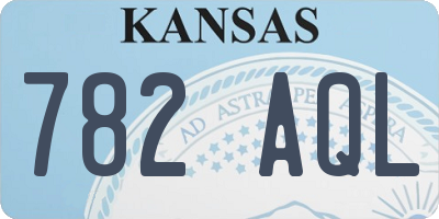 KS license plate 782AQL