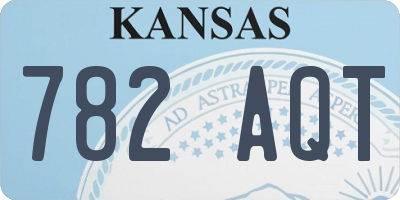 KS license plate 782AQT