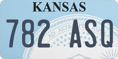 KS license plate 782ASQ