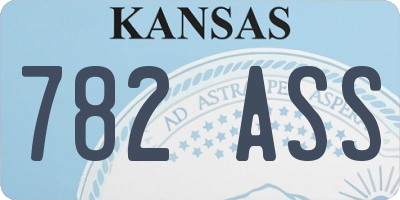 KS license plate 782ASS