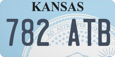 KS license plate 782ATB