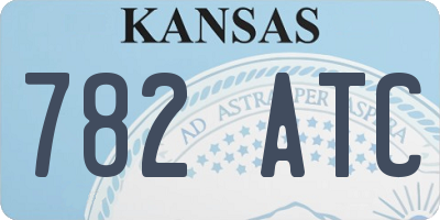 KS license plate 782ATC