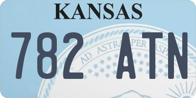 KS license plate 782ATN
