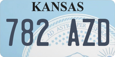 KS license plate 782AZD