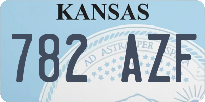 KS license plate 782AZF