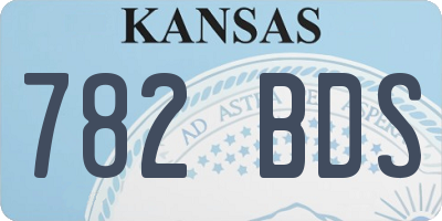 KS license plate 782BDS