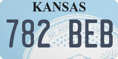 KS license plate 782BEB