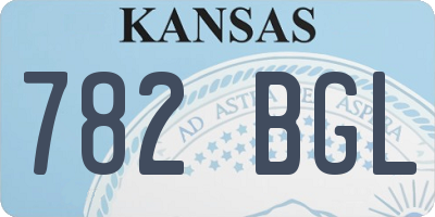 KS license plate 782BGL
