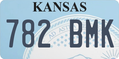 KS license plate 782BMK