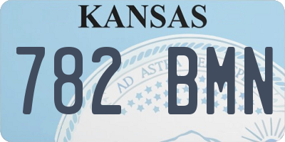 KS license plate 782BMN